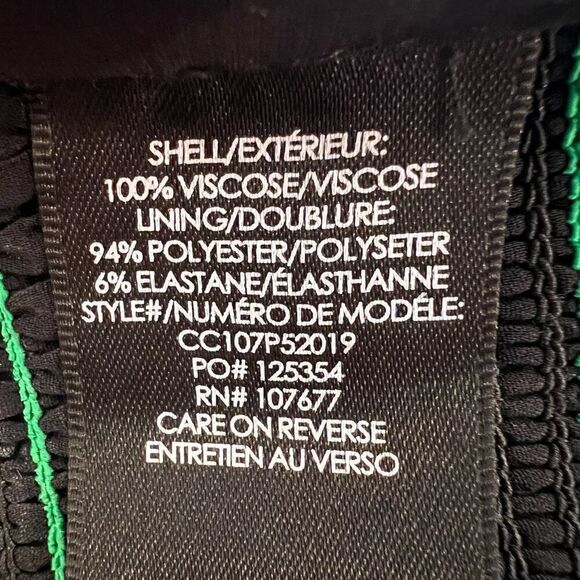 Alice + Olivia Livia Knotted Printed Crepe Halterneck Bra Top Green Size 0 - Picture 9 of 10